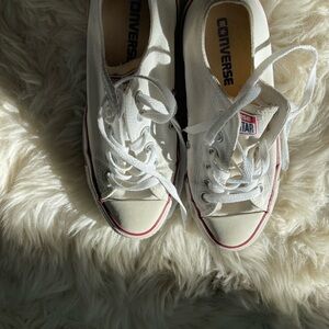 Converse Off-White Canvas Sneakers